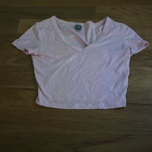 V-Neck Crop Tee